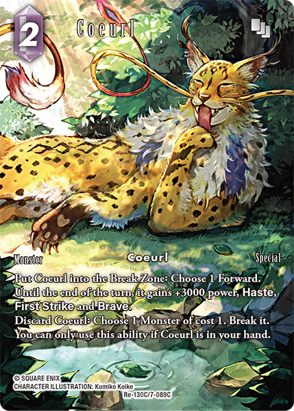(130) Final Fantasy TCG Legacy Collection Single: Coeurl (7-089) (V.2) Holo Common