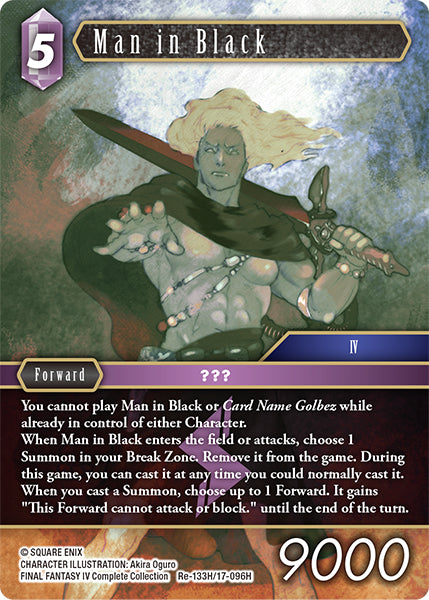 (133) Final Fantasy TCG Legacy Collection Single: Man in Black (17-096) (V.1)  Hero