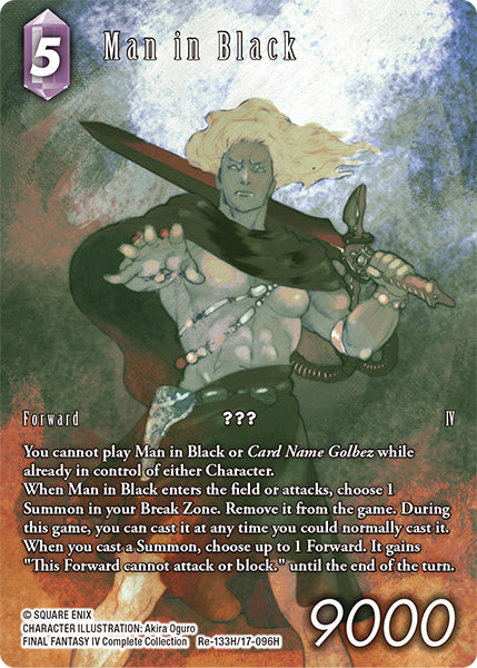 (133) Final Fantasy TCG Legacy Collection Single: Man in Black (17-096) (V.2) Holo Hero
