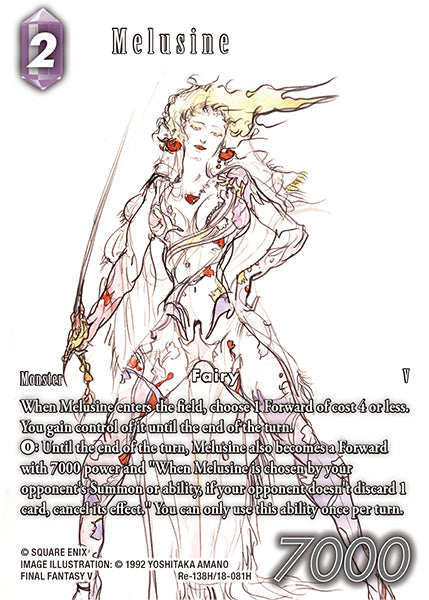 (138) Final Fantasy TCG Legacy Collection Single: Melusine (18-081) (V.2) Holo Hero