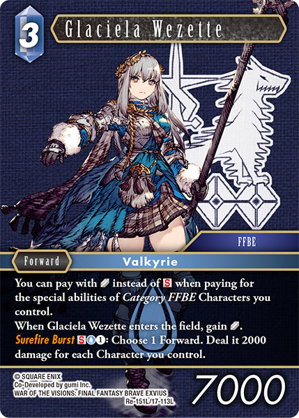 (151) Final Fantasy TCG Legacy Collection Single: Glaciela Wezette (17-113) (V.1)  Legend