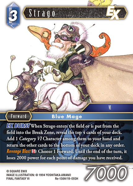(156) Final Fantasy TCG Legacy Collection Single: Strago (19-093) (V.1) Holo Hero