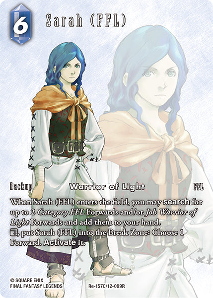 (157) Final Fantasy TCG Legacy Collection Single: Sarah (FFL) (12-099) (V.2) Holo Common