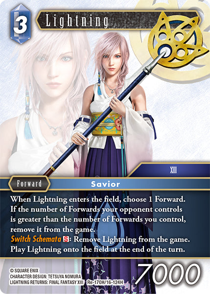 (170) Final Fantasy TCG Legacy Collection Single: Lightning (16-124) (V.1) Holo Hero