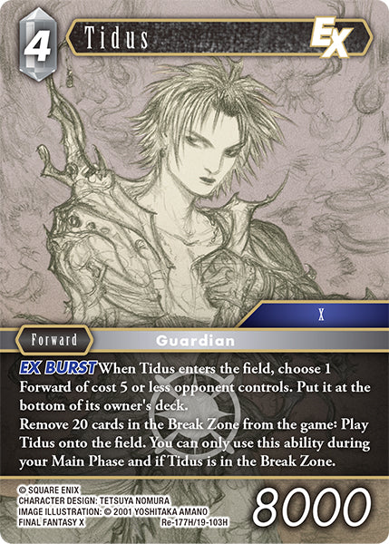 (177) Final Fantasy TCG Legacy Collection Single: Tidus (19-103) (V.1)  Hero