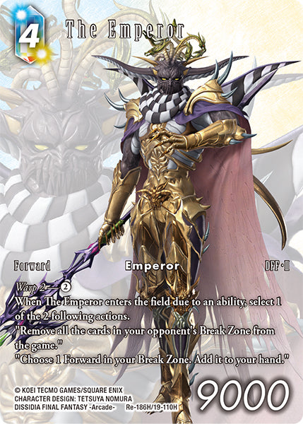 (186) Final Fantasy TCG Legacy Collection Single: The Emperor (19-110) (V.2) Holo Hero