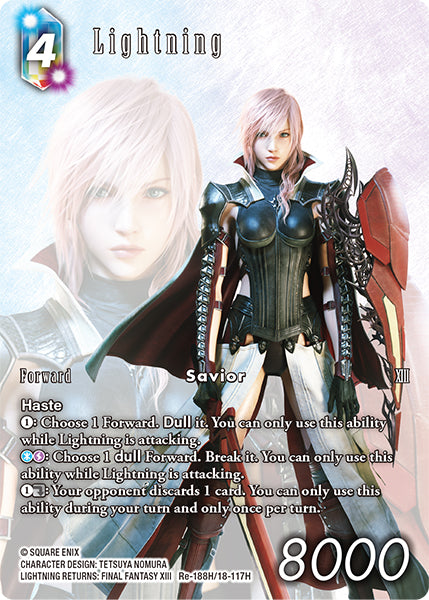 (188) Final Fantasy TCG Legacy Collection Single: Lightning (18-117) (V.2) Holo Hero