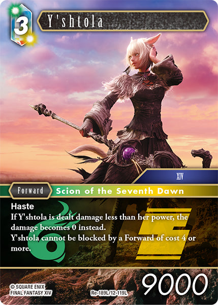 (189) Final Fantasy TCG Legacy Collection Single: Y'shtola (12-119) (V.1) Holo Legend