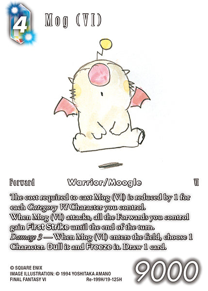 (199) Final Fantasy TCG Legacy Collection Single: Mog (VI) (19-125) (V.2) Holo Hero