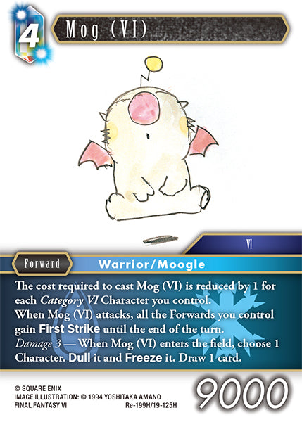 (199) Final Fantasy TCG Legacy Collection Single: Mog (VI) (19-125) (V.1) Holo Hero