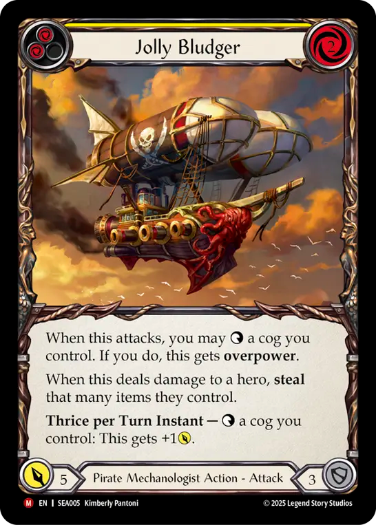 (005) Flesh & Blood TCG High Seas Single: Jolly Bludger (Regular)  Majestic