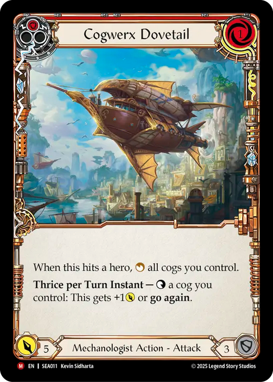 (011) Flesh & Blood TCG High Seas Single: Cogwerx Dovetail (Rainbow Foil)  Majestic