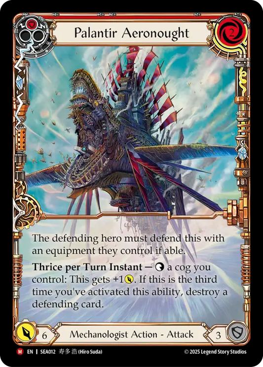 (012) Flesh & Blood TCG High Seas Single: Palantir Aeronought (Extended Art Rainbow Foil)  Majestic