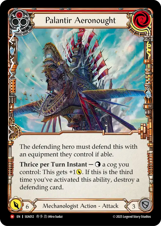 (012) Flesh & Blood TCG High Seas Single: Palantir Aeronought (Regular)  Majestic