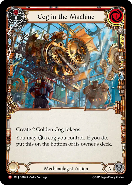(013) Flesh & Blood TCG High Seas Single: Cog in the Machine (Rainbow Foil)  Majestic