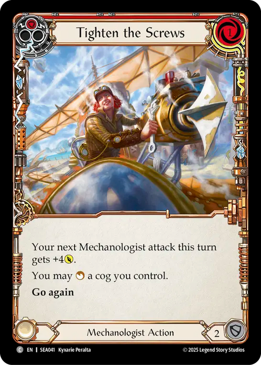 (041) Flesh & Blood TCG High Seas Single: Tighten the Screws (Regular)  Common