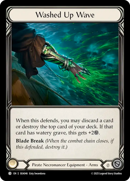 (046) Flesh & Blood TCG High Seas Single: Washed Up Wave (Cold Foil)  Common