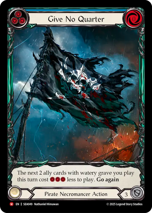 (049) Flesh & Blood TCG High Seas Single: Give No Quarter (Extended Art Rainbow Foil)  Majestic