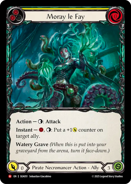 (051) Flesh & Blood TCG High Seas Single: Moray le Fay (Regular)  Majestic