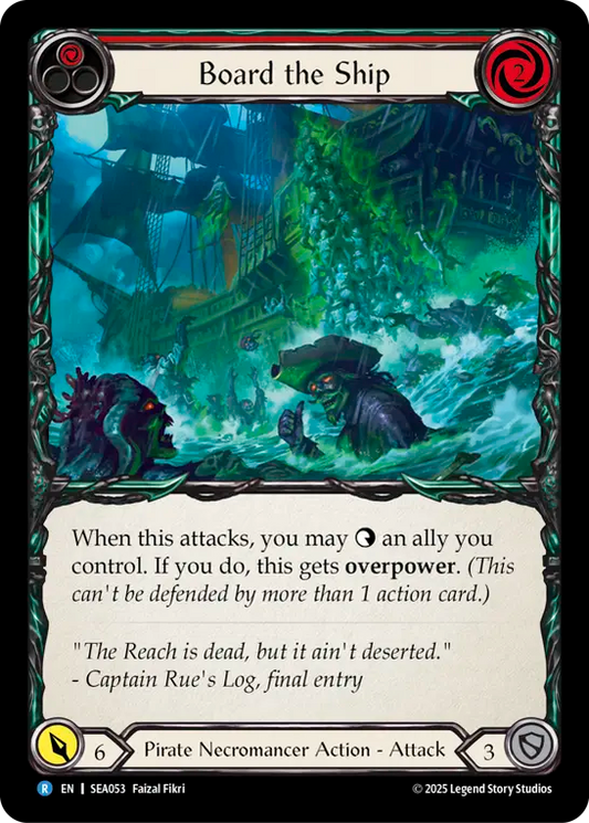 (053) Flesh & Blood TCG High Seas Single: Board the Ship (Rainbow Foil)  Rare