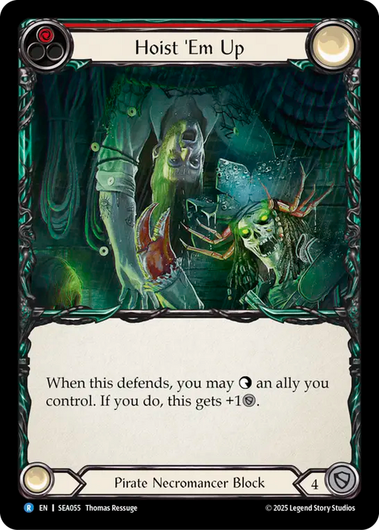 (055) Flesh & Blood TCG High Seas Single: Hoist 'Em Up (Rainbow Foil)  Rare