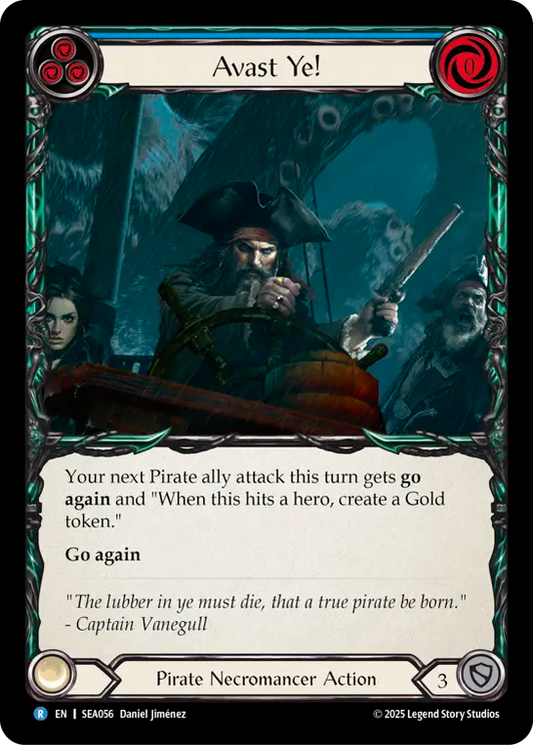 (056) Flesh & Blood TCG High Seas Single: Avast Ye! (Rainbow Foil)  Rare