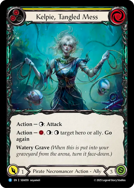 (059) Flesh & Blood TCG High Seas Single: Kelpie, Tangled Mess (Regular)  Rare