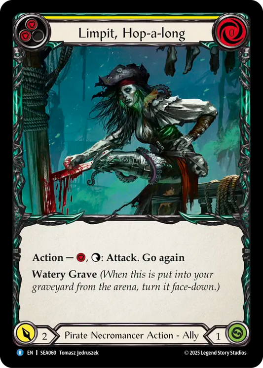 (060) Flesh & Blood TCG High Seas Single: Limpit, Hop-a-long (Regular)  Rare