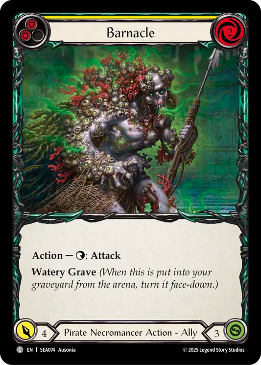 (074) Flesh & Blood TCG High Seas Single: Barnacle (Regular)  Common