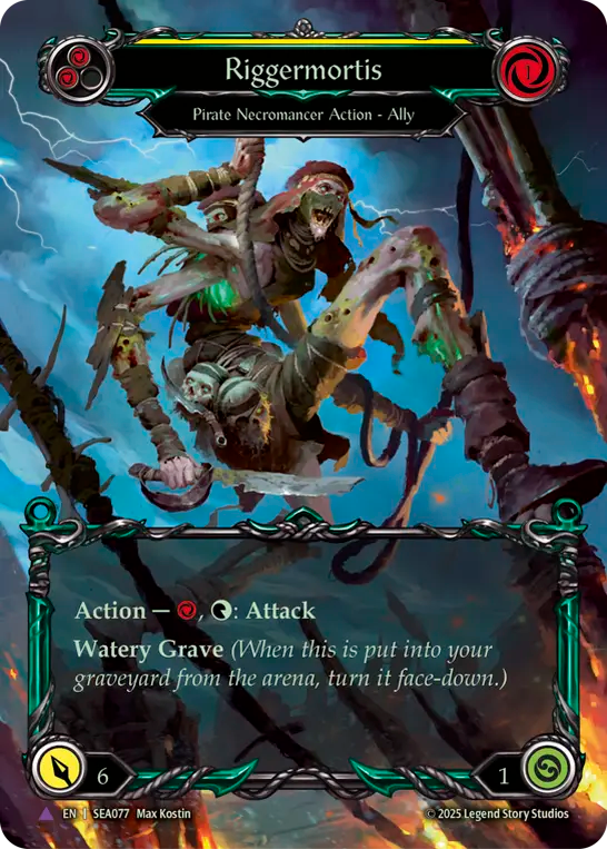 (077) Flesh & Blood TCG High Seas Single: Riggermortis (Marvel)  Marvel