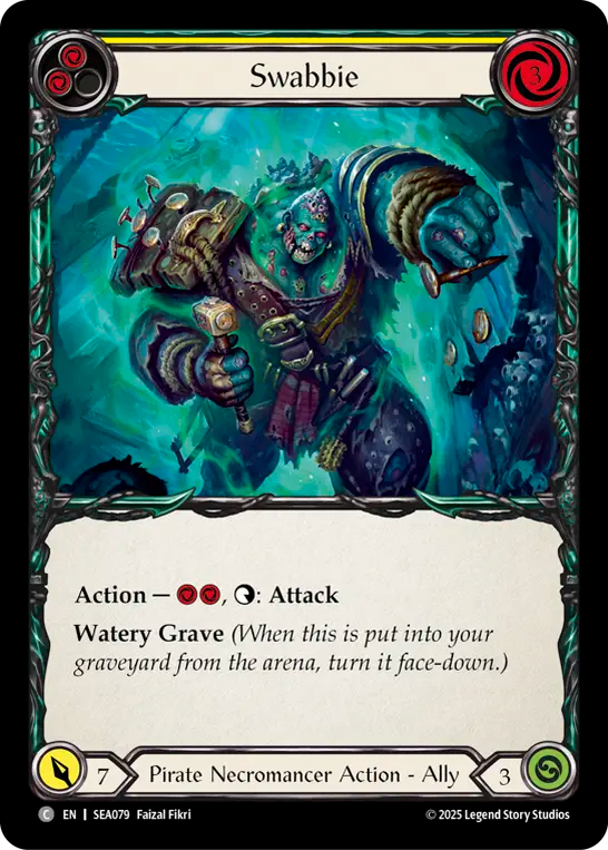 (079) Flesh & Blood TCG High Seas Single: Swabbie (Regular)  Common