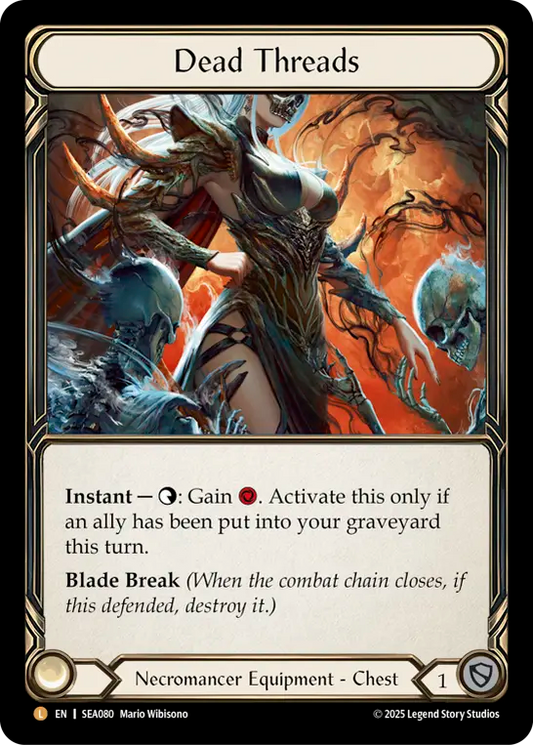 (080) Flesh & Blood TCG High Seas Single: Dead Threads (Rainbow Foil)  Legendary