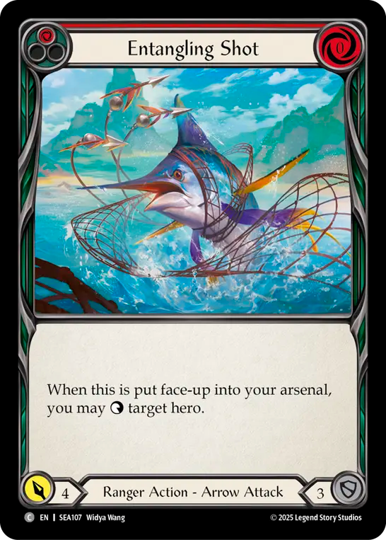 (107) Flesh & Blood TCG High Seas Single: Entangling Shot (Regular)  Common