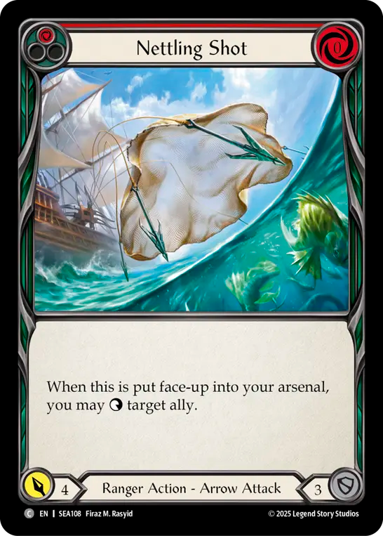 (108) Flesh & Blood TCG High Seas Single: Nettling Shot (Regular)  Common
