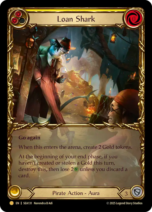 (131) Flesh & Blood TCG High Seas Single: Loan Shark (Cold Foil)  Majestic