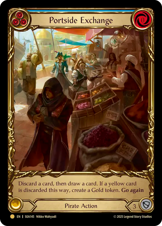 (145) Flesh & Blood TCG High Seas Single: Portside Exchange (Extended Art Cold Foil)  Rare