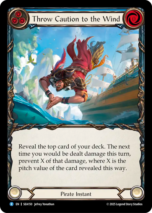 (150) Flesh & Blood TCG High Seas Single: Throw Caution to the Wind (Regular)  Rare