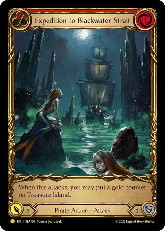 (156) Flesh & Blood TCG High Seas Single: Expedition to Blackwater Strait (Cold Foil)  Common
