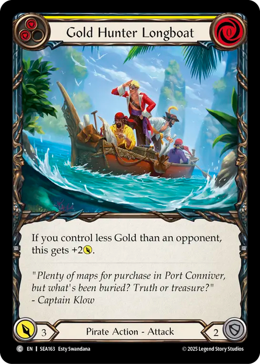 (163) Flesh & Blood TCG High Seas Single: Gold Hunter Longboat (Regular)  Common