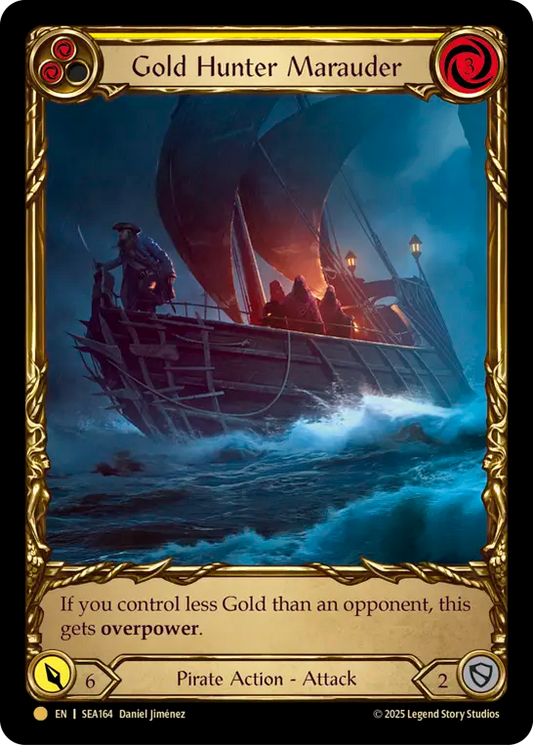 (164) Flesh & Blood TCG High Seas Single: Gold Hunter Marauder (Cold Foil)  Common