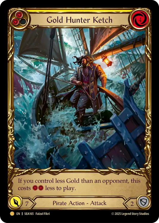 (165) Flesh & Blood TCG High Seas Single: Gold Hunter Ketch (Cold Foil)  Common
