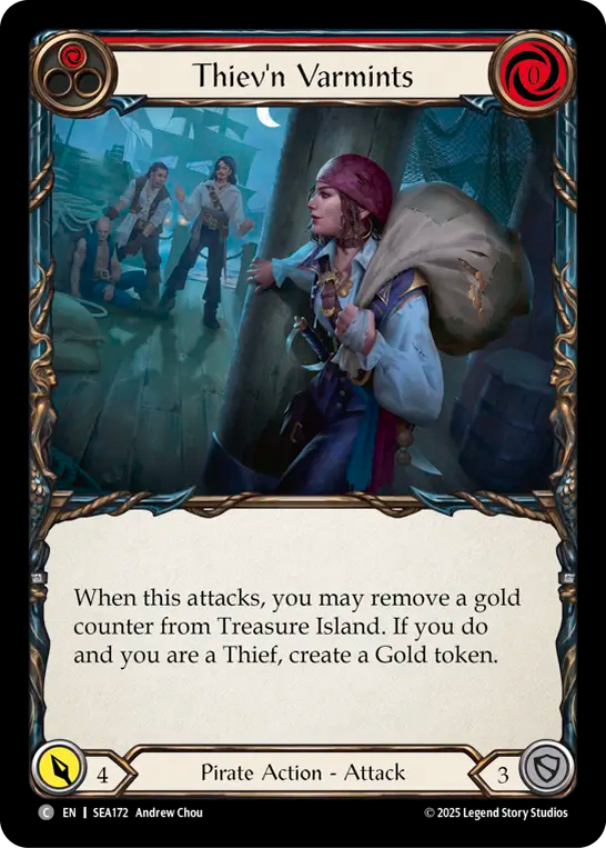 (172) Flesh & Blood TCG High Seas Single: Thiev'n Varmints (Regular)  Common