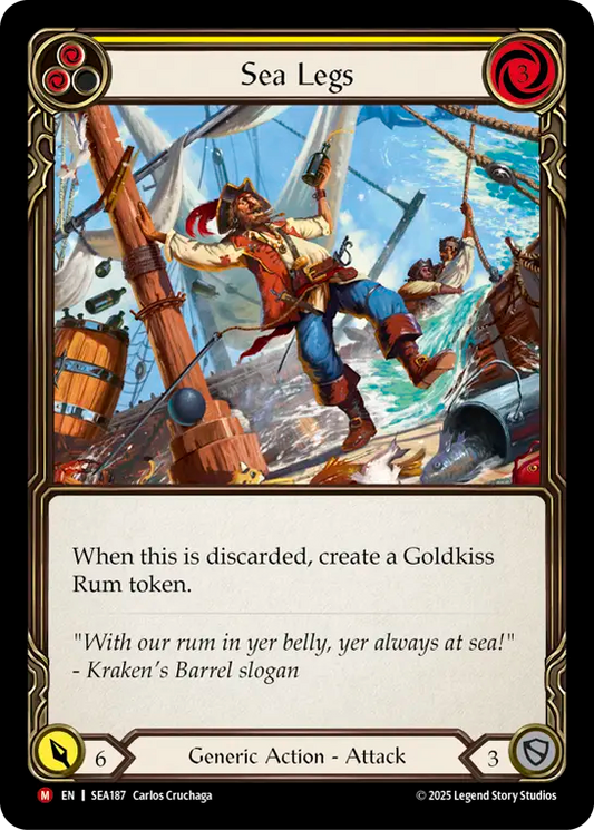 (187) Flesh & Blood TCG High Seas Single: Sea Legs (Regular)  Majestic