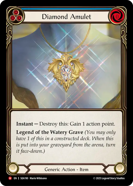 (190) Flesh & Blood TCG High Seas Single: Diamond Amulet (Regular)  Majestic