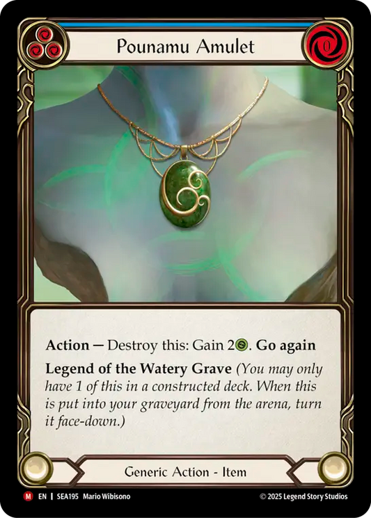 (195) Flesh & Blood TCG High Seas Single: Pounamu Amulet (Regular)  Majestic