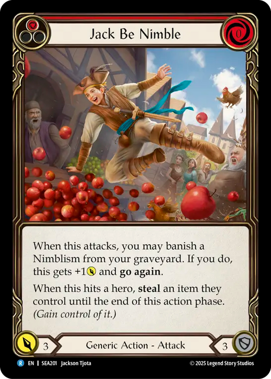(201) Flesh & Blood TCG High Seas Single: Jack Be Nimble (Regular)  Rare