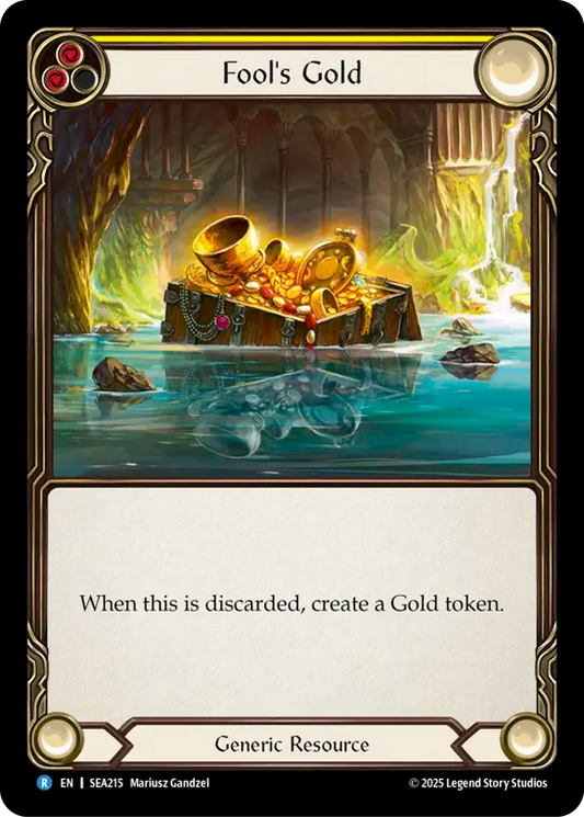 (215) Flesh & Blood TCG High Seas Single: Fool's Gold (Rainbow Foil)  Rare