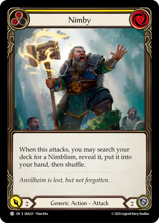 (221) Flesh & Blood TCG High Seas Single: Nimby (Yellow) (Regular)  Common