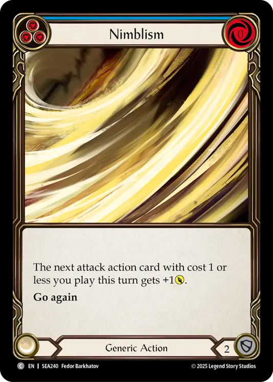 (240) Flesh & Blood TCG High Seas Single: Nimblism (Blue) (Regular)  Common