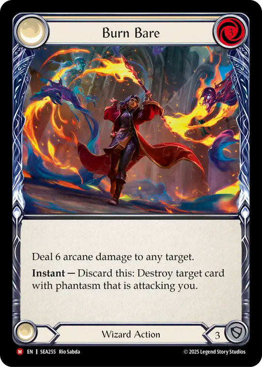 (255) Flesh & Blood TCG High Seas Single: Burn Bare (Regular)  Majestic